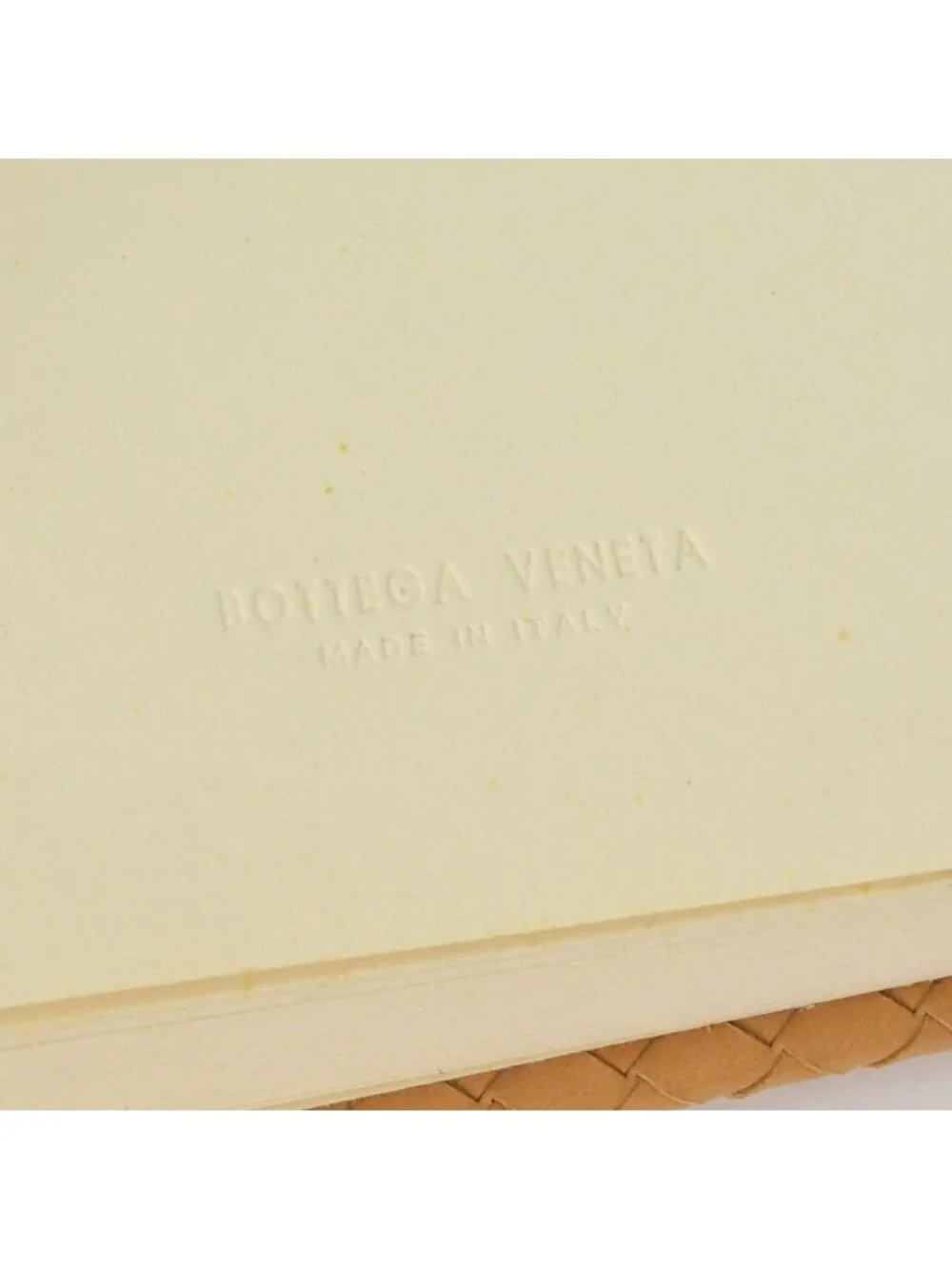 Bottega Veneta Vintage Notebook Intrecciato Leather Beige Brown Agenda